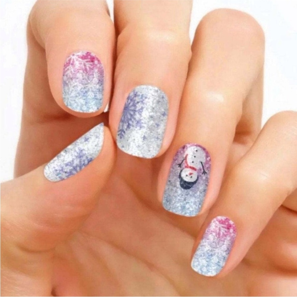 *Retired* Color Street: Snow Biz | Christmas Winter Holiday Glitter Snowflake - Picture 7 of 9